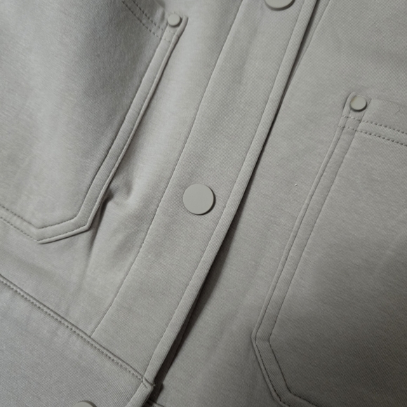 Cream Button-Front Jean Jacket - Picture 6 of 16